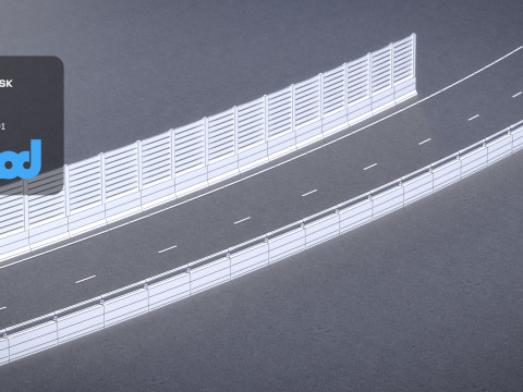 TW Street Dual Lanes 03 3D मॉडल