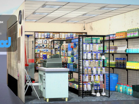 Raohe Grocery Store 3D Model