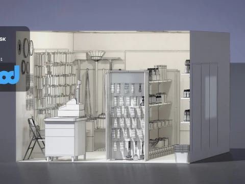 Raohe Grocery Store 3D Model