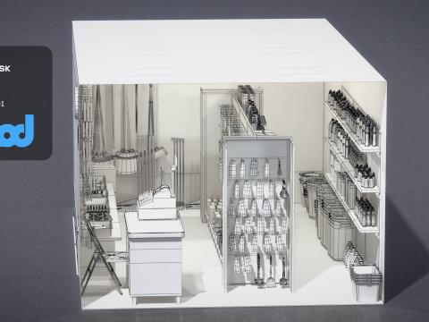 Raohe Grocery Store 3D Модель