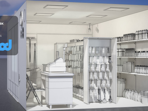 Raohe Grocery Store 3D Модель
