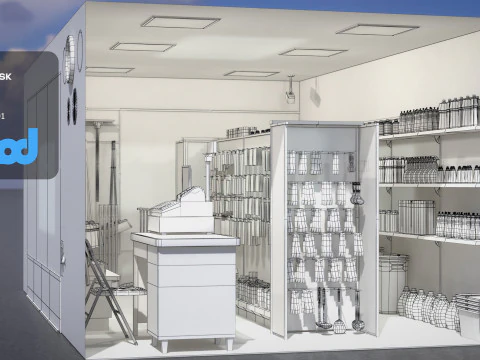 Raohe Grocery Store 3D Model