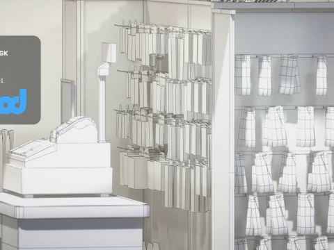 Raohe Grocery Store 3D Model