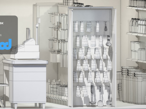 Raohe Grocery Store 3D Модель