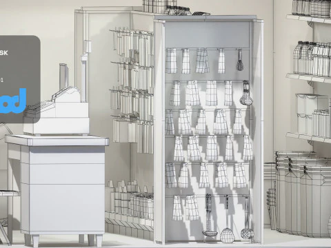 Raohe Grocery Store 3D Model