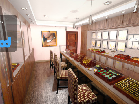 Raohe Jewelery Store 3D Модель