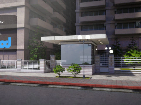 Станция охраны 3D Модель