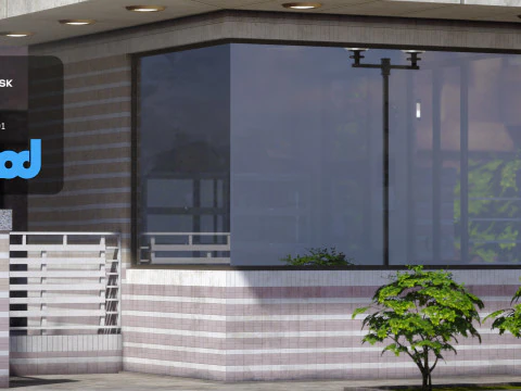 Станция охраны 3D Модель