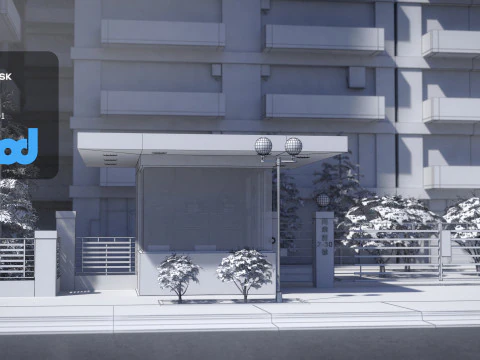 Станция охраны 3D Модель