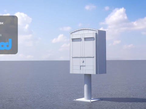 TW PostingBox Red 3D Model
