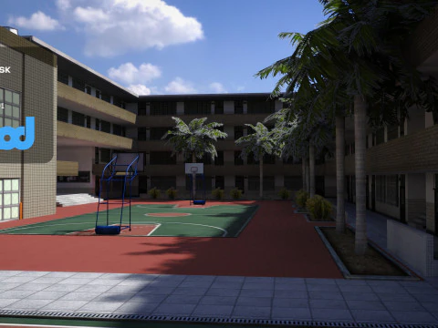 Tw School 3D Model
