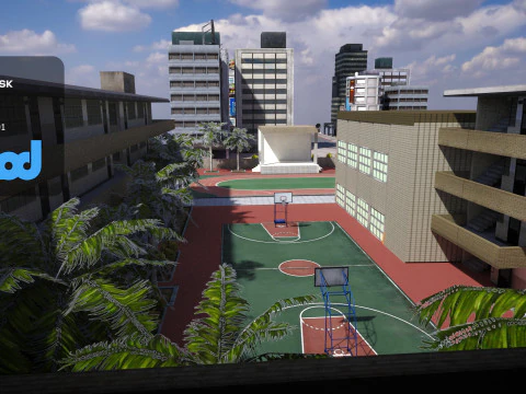 Tw School 3D Model