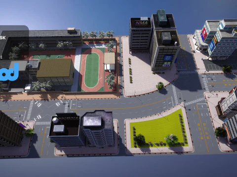 Tw School 3D Model