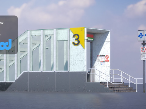 MRT Exit 01 3D 模型