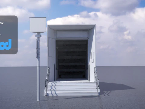 Sa&iacute;da 01 do MRT Modelo 3D