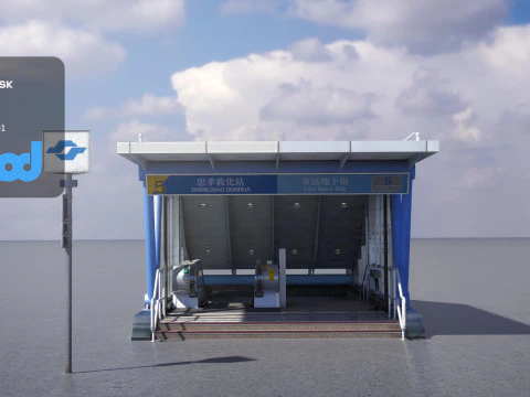 MRT Exit 02 3D Model