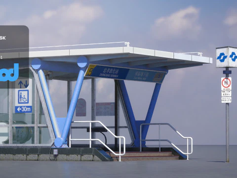 MRT Exit 02 3D Model