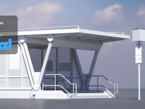MRT Exit 02 3D Model