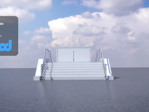 Sa&iacute;da 03 do MRT Modelo 3D