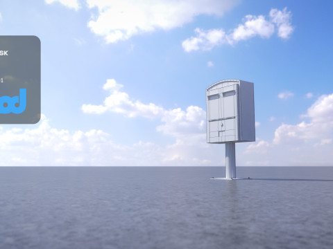 TW PostingBox Green 3D Model