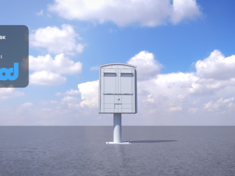 TW PostingBox Green 3D Model