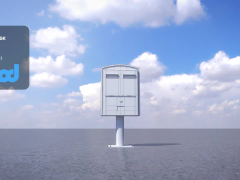 TW PostingBox Зеленый 3D Модель