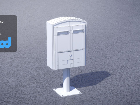 TW PostingBox Green 3D Model