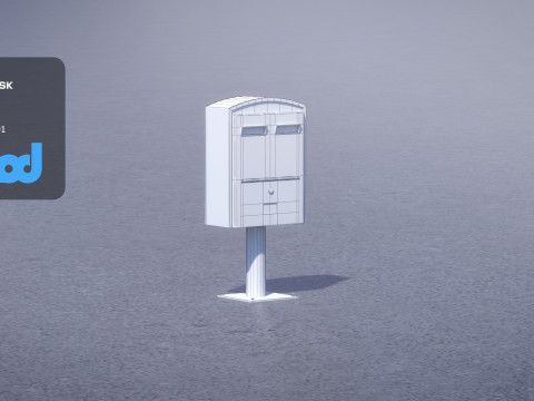TW PostingBox Green 3D Model