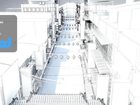 Raohe Street Night Market Day 3D Model