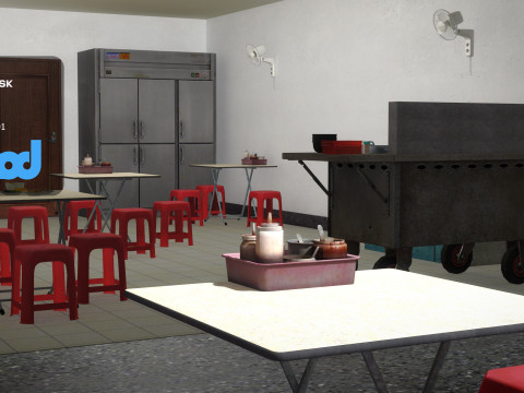 Tw Noodle Shop 3D Модель