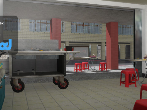 Tw Noodle Shop 3D Модель
