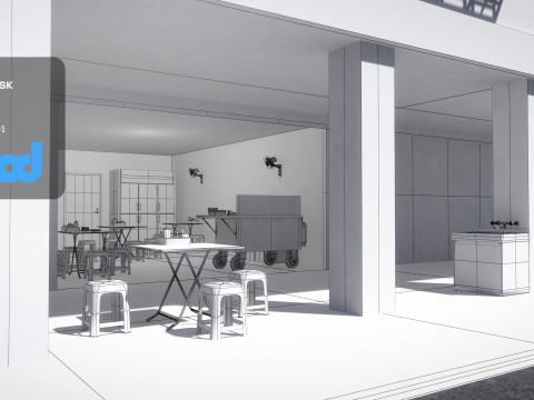 Tw Noodle Shop 3D Модель