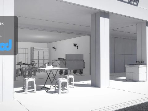 Tw Noodle Shop 3D Model