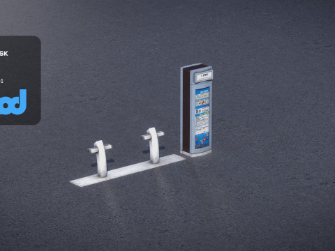 U Bike Station 3D Model