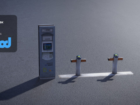 U Bike Station 3D Model