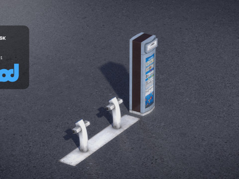 U Bike Station 3D Model