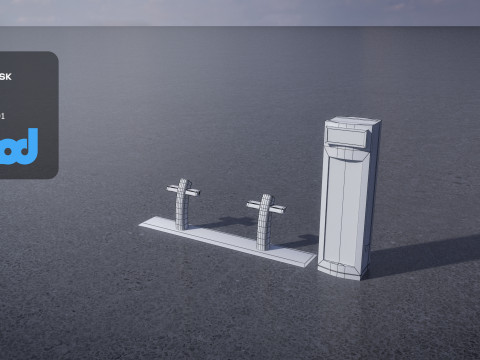 U Bike Station 3D Model