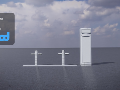 U Bike Station 3D Model