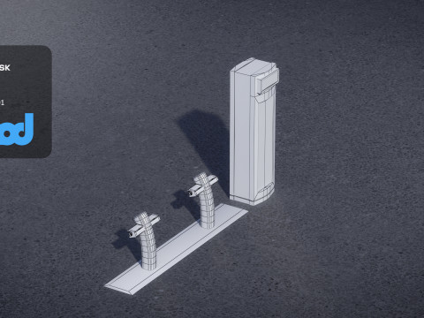 U Bike Station 3D Model