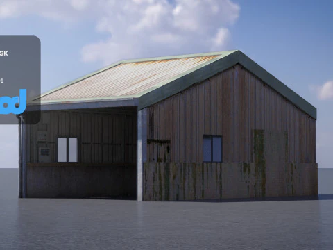 Dom z blachy Model 3D