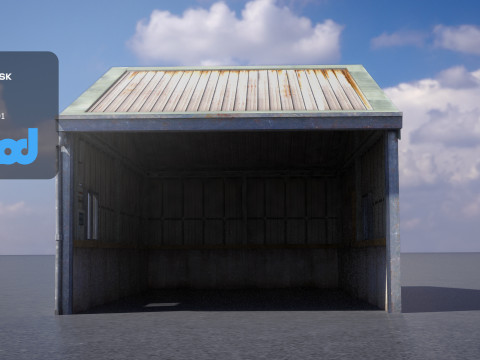 Tin Sheeted House 3D Model