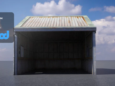 Tin Sheeted House 3D Model
