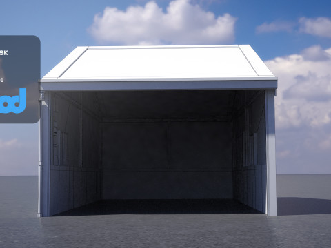 Tin Sheeted House 3D Model