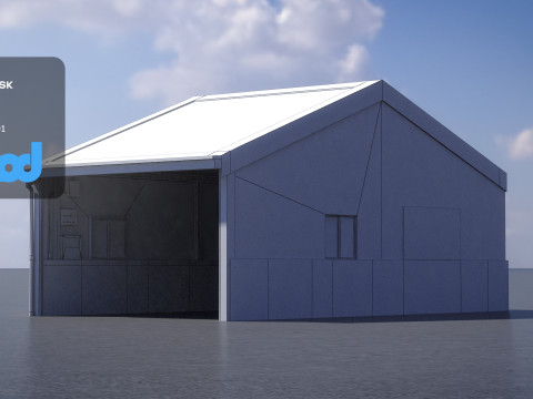 Tin Sheeted House 3D Model