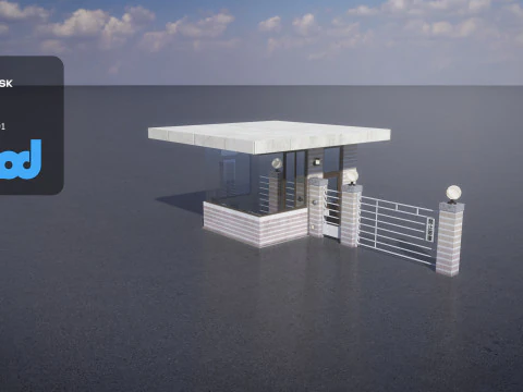 Stazione di guardia Modello 3D