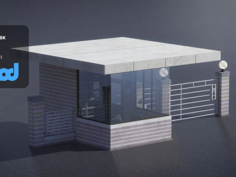 Stazione di guardia Modello 3D