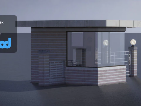 Stazione di guardia Modello 3D