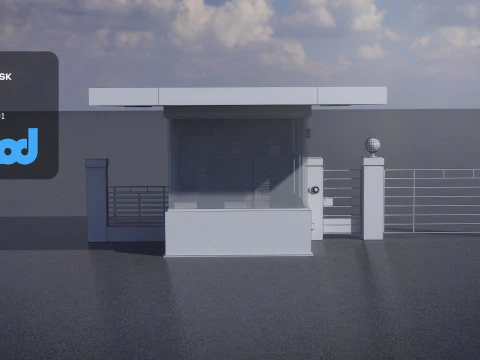 Stazione di guardia Modello 3D