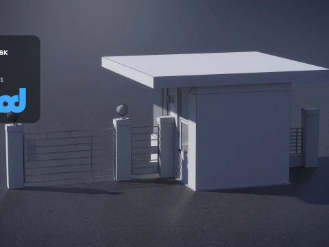 Stazione di guardia Modello 3D