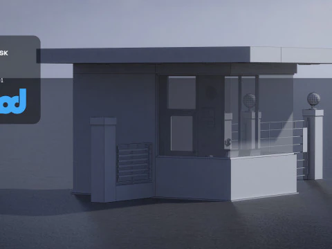 Stazione di guardia Modello 3D